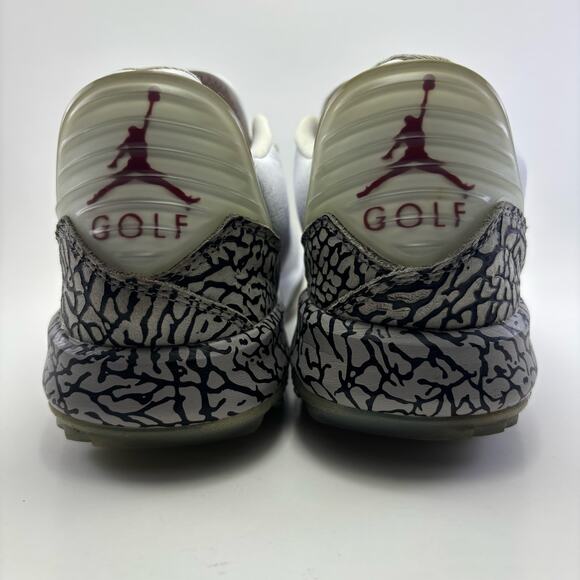 NIKE AIR JORDAN ADG “White Cement” Spikeless Golf Shoes Men’s Size 10 - Picture 4 of 11
